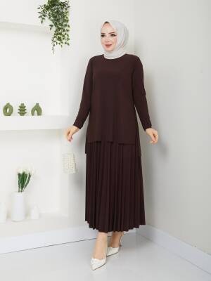 Acı Kahve Piliseli Sandy Etekli Takım