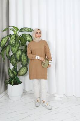 Camel Sim Detaylı Merserize Tunik
