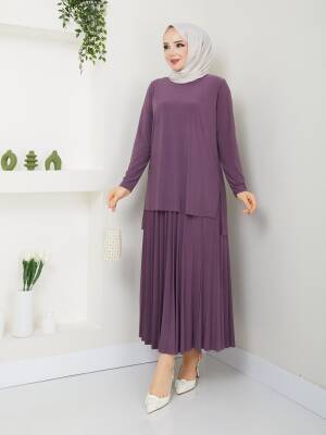 Gül Kurusu Piliseli Sandy Etekli Takım