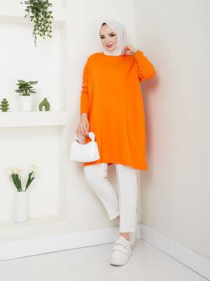 Oranj Balıkçı Yaka Triko Tunik