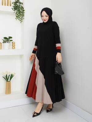 Siyah Gökkuşağı Sandy Etekli Takım