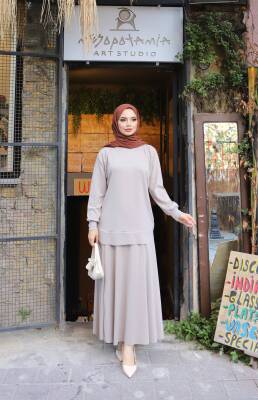 Taş Oysho Kumaş Etekli İkili Takım 