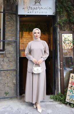 Vizon Oysho Kumaş Etekli İkili Takım 