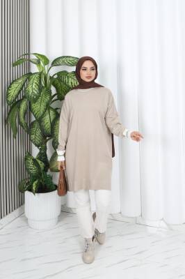 Vizon Sim Detaylı Merserize Tunik