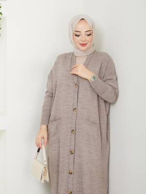 Vizon Yarasa Kol Triko Hırka